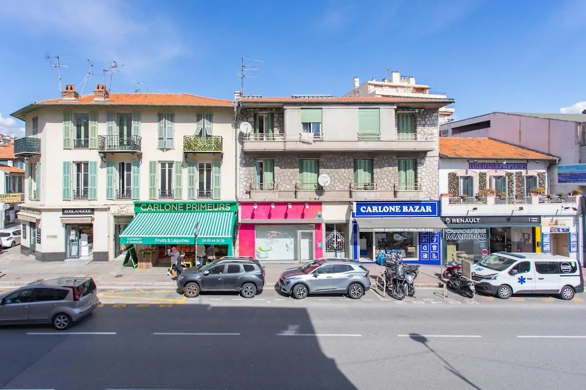 Apartmán #35 Suite Carlone 5Min From The Beach Ac & Terrace Nice